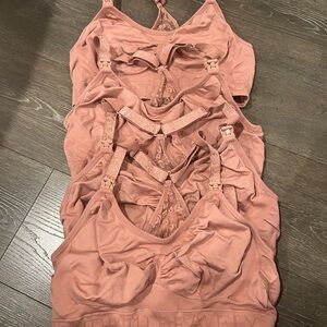 Blush Pink Bralette Set